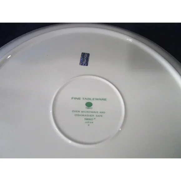 Chip and Dip Tray Happy Holidays Christmas Vintage Tree Pattern Nikko Japan - Picture 9 of 13